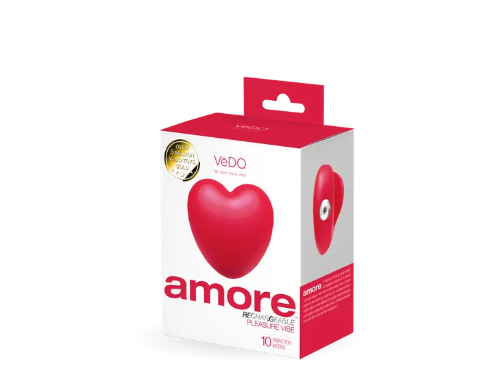 VeDO Vibrators Amore Rechargeable Pleasure Vibe Red
