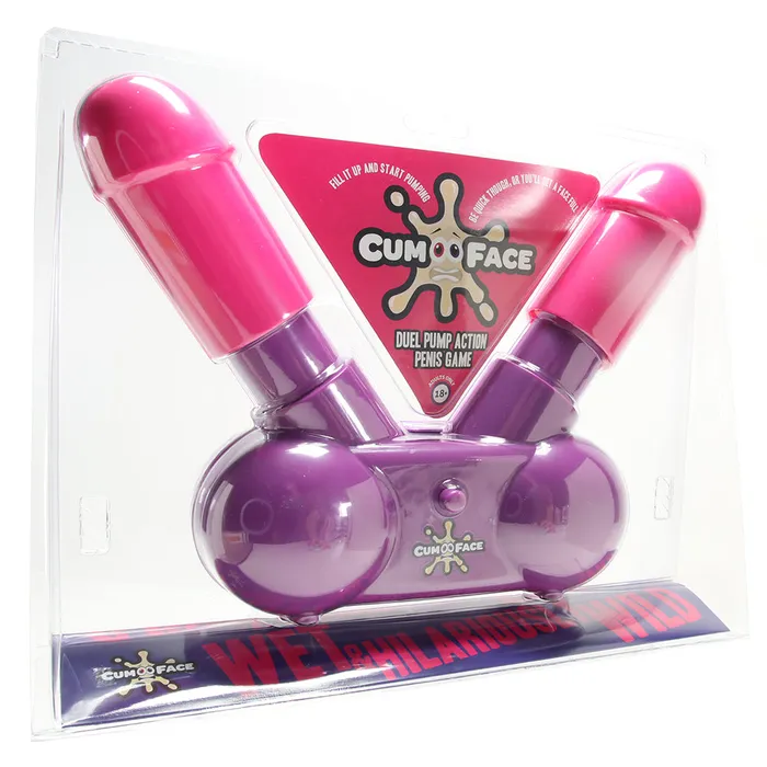Cum Face Duel Pump Action Penis Game Shots Toys Male Sex Toys