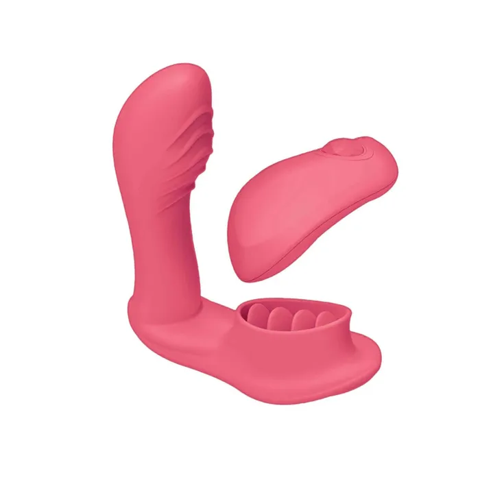 Female Sex Toys Blaze Remote Control Satisfier Coral Dual Stimulator for Unmatched Pleasure Nasstoys