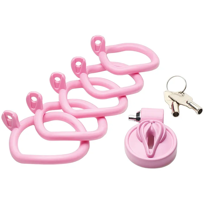 Male Sex Toys XR Brands Master Series Pussification Vulva Chastity Cage