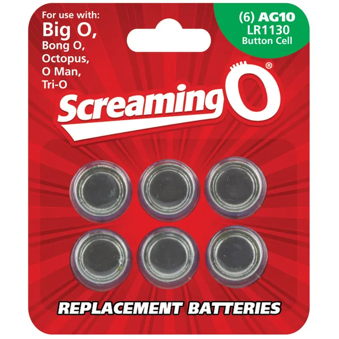 Screaming O Batteries LR1130Cell 6 Pack Screaming O Enhancers