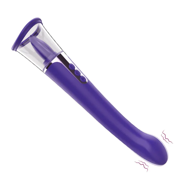 Female Sex Toys SHD SHD H004 3 in 1 Clitoral Sucking G Spot Vibrator Clit Licking Tongue