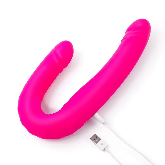 Female Sex Toys Together Vibes Duo Together Double Ended Vibrating and Thrusting Dildo