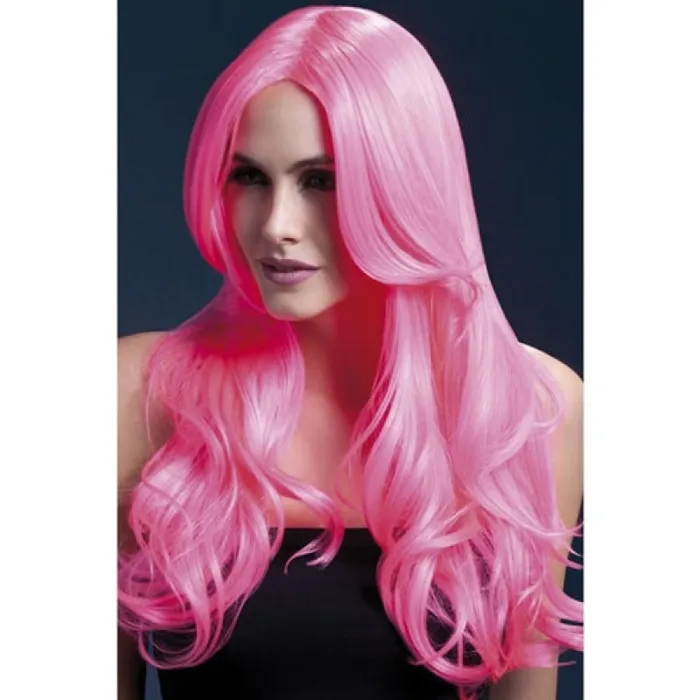 Fever Lingerie Vibrators Khloe Wig Neon Pink