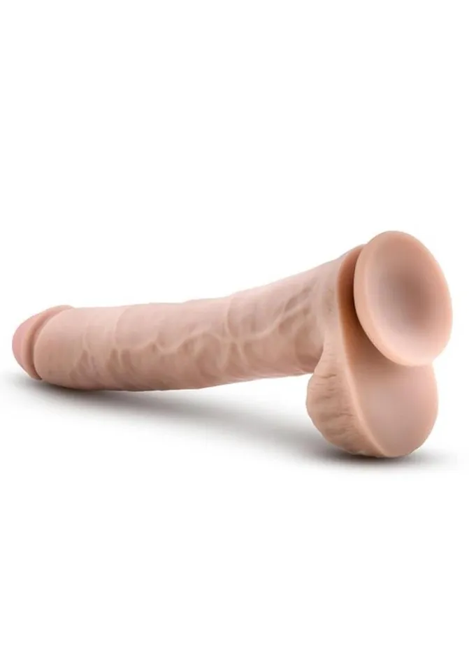 Au Naturel Daddy Sensa Feel Dual Density Dildo with Balls Au Naturel Dildos