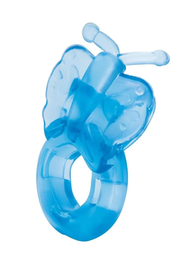 Bodywand Vibrators Bodywand Rechargeable Butterfly Ring Blue