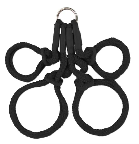 Couples Pipedream Fetish Fantasy Series Japanese Silk Rope Hogtie Black