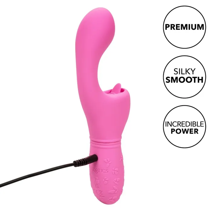 Rechargeable Butterfly Kiss Flicker Pink CalExotics Vibrators Rechargeable Butterfly Kiss Flicker Pink CalExotics Vibrators