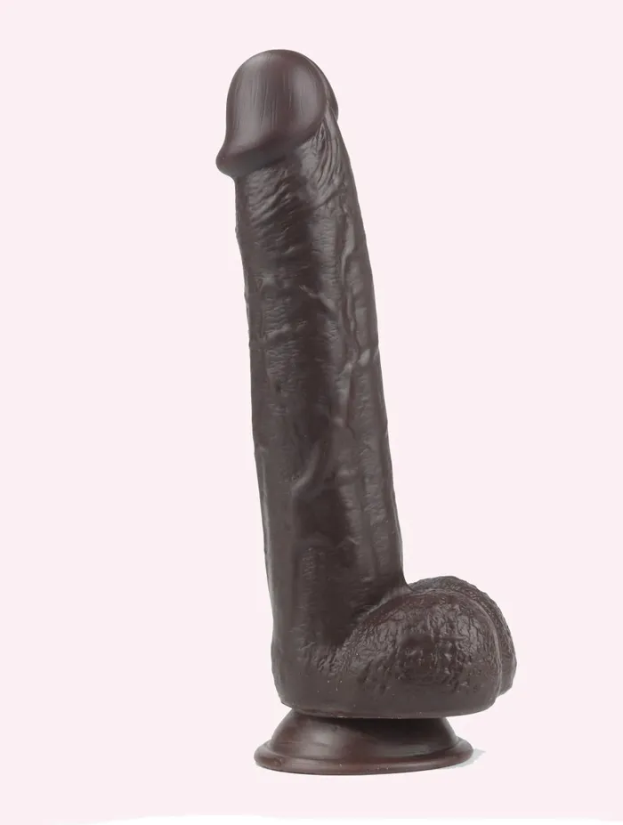 Voodoo Toys Dildos Get Lucky Inch Real Skin Dildo Dark Brown Voodoo Toys Dildos Get Lucky Inch Real Skin Dildo Dark Brown