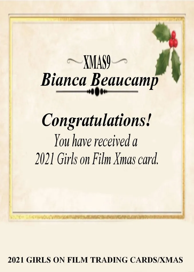 2021 Girls on Film Xmas Cards Bianca Beaucamp Nude Card GOF Cards Female Sex Toys 2021 Girls on Film Xmas Cards Bianca Beaucamp Nude Card GOF Cards Female Sex Toys