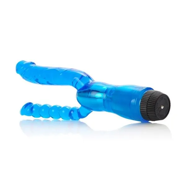 Anal California Exotics Dual Penetrator Realistic 5 Inch Vibrator Anal Bead Combo