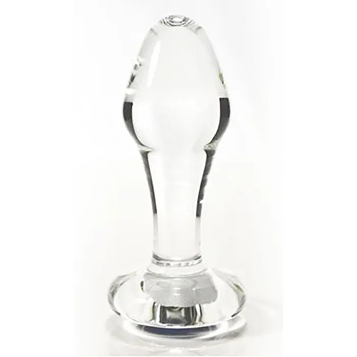 Anal Castle Megastore Glass Erotic Play Blue Jewel Anal Plug