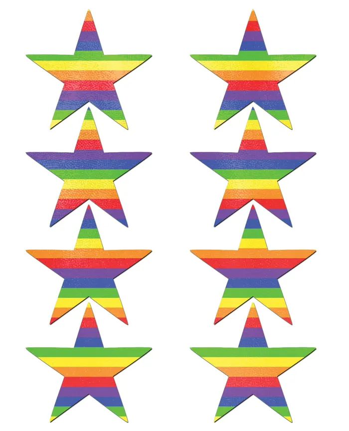 Anal PASTEASE Rainbow Star Pasties