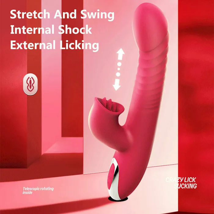 CupidSecrets Female Sex Toys G Spot Lick Vibrator