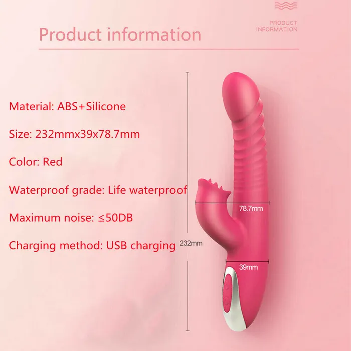 CupidSecrets Female Sex Toys G Spot Lick Vibrator