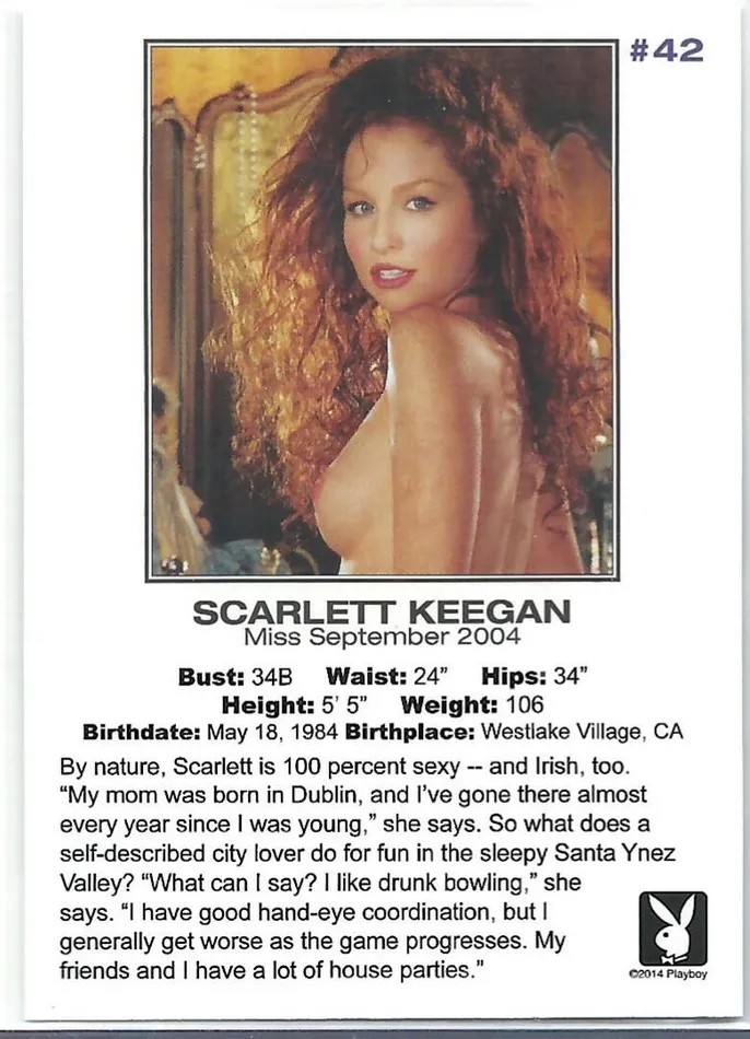 Dans Cards Playboys Centerfold Update 4 20032005 Scarlett Keegan 42 Vibrators