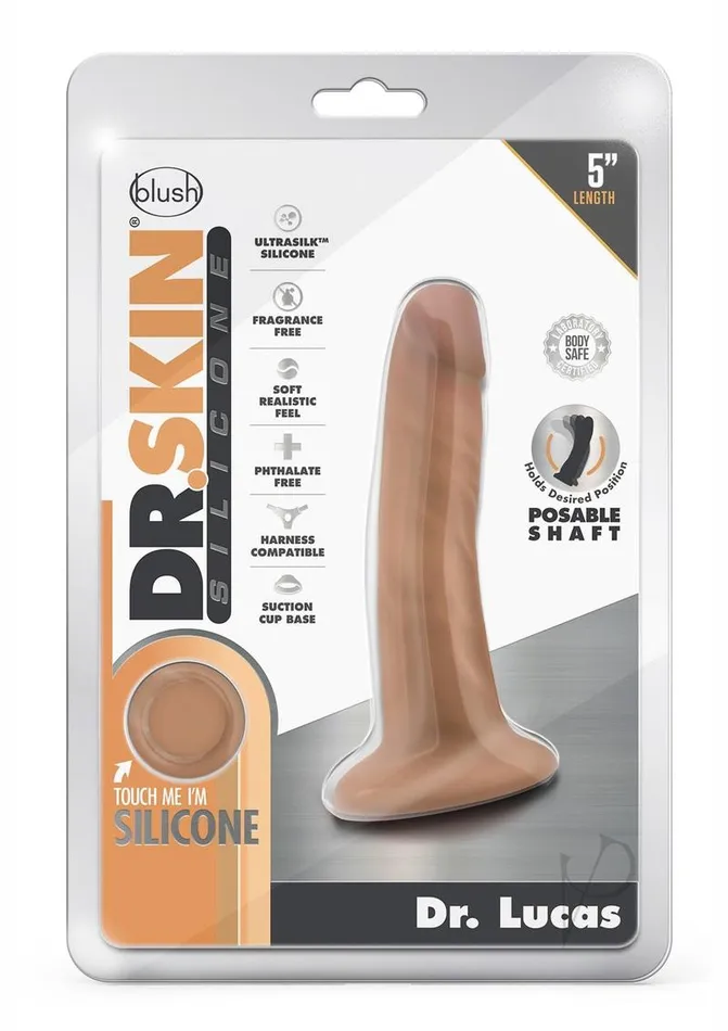 Dr Skin Silicone Dr Lucas 5 Mocha Dr Skin Female Sex Toys