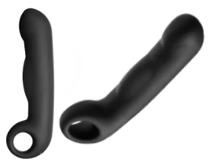 fetishtoyboxcom Dildos ELECTRASTIM SILICONE NOIR OVID G SPOT DILDO